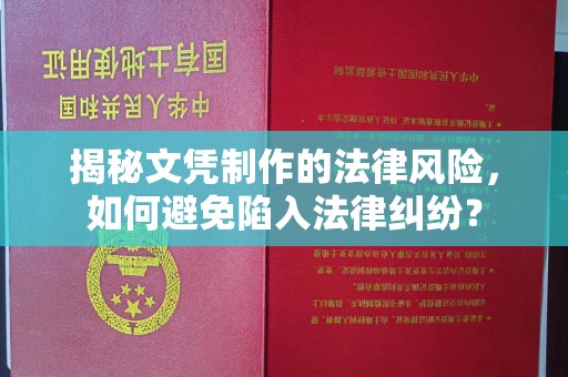 杉林揭秘文凭制作的法律风险，如何避免陷入法律纠纷？