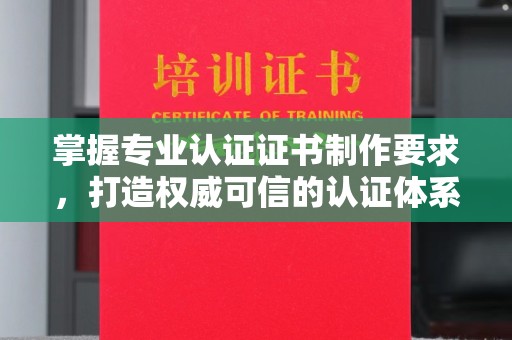 杉林掌握专业认证证书制作要求，打造权威可信的认证体系
